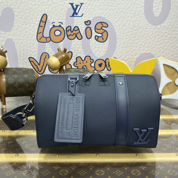 ルイヴィトン LOUISVUITTON 057-M11602  2024年最新入荷 シティ キーポル ショルダーバッグ LV アエログラム レザー インク ブルー メンズ