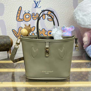 ルイヴィトン LOUISVUITTON 057-M12109 2024年最新入荷 リバーシブル ネヴァーフル インサイドアウト BB トートバッグ ショルダーバッグ ダーク