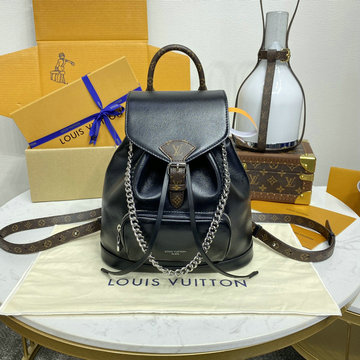 ルイヴィトン LOUISVUITTON 057-M12587  2024年最新入荷 モンスリ NM PM バックパック ラムレザー レディース リュックサック デイパック
