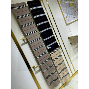 バーバリー BURBERRY AN-WJBR24005  2024年最新入荷 ロング マフラー ストラップ柄 ストール カシミヤ 男女兼用