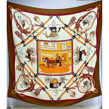エルメス HERMES AN-WJHE24016Z 2024年最新入荷 スクエアマフラー ストール カシミヤ