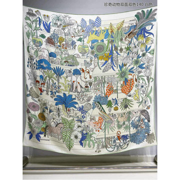 エルメス HERMES AN-WJHE24037 2024年最新入荷 リバーシブル スクエアマフラー ストール カシミヤ