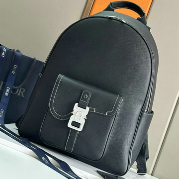 クリスチャンディオール CHRISTIAN DIOR 99-CD1179PBK 2024年最新入荷 サドル ジップ バックパック メンズ リュックサック レザー
