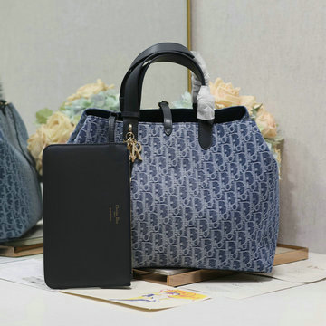 クリスチャンディオール CHRISTIAN DIOR 99-CD1188BLS  2024年最新入荷 トゥジュール ラージ トートバッグ ハンドバッグ レディース デニム オブリーク ジャカード