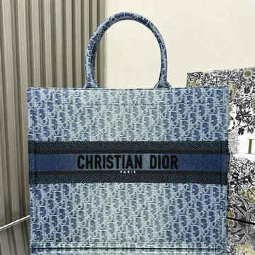 商品名称：クリスチャンディオール CHRISTIAN DIOR 99-CD1286DILS  2024年最新入荷 Book Tote ブック トートバッグ ハンドバッグ レディース デニム オブリーク