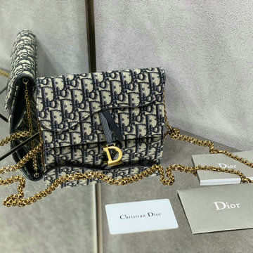 商品名称：クリスチャンディオール CHRISTIAN DIOR 99-CD2038BBK 2024年最新入荷 サドル チェーンポーチ ショルダーバッグ レディース オブリーク ジャカード