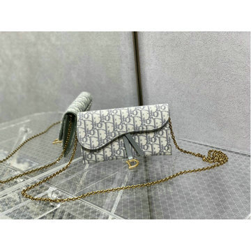 クリスチャンディオール CHRISTIAN DIOR 99-CD2038BQH 2024年最新入荷 サドル チェーンポーチ ショルダーバッグ レディース オブリーク ジャカード