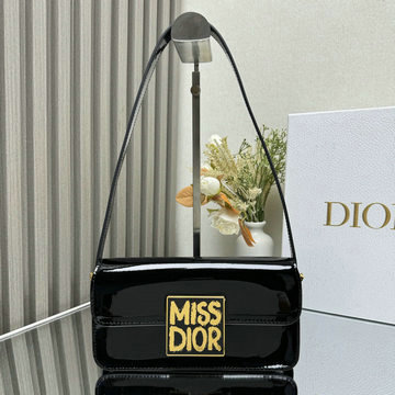 商品名称：クリスチャンディオール CHRISTIAN DIOR 99-CD2610QJBK2024年最新入荷 ミス ディオール フラップバッグ ショルダーバッグ レディース パテントカーフスキン