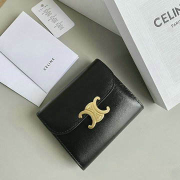 商品名称：セリーヌ CELINE 99-CE10D782PBK  2024年最新入荷 スモール トリフォールドウォレット 三つ折り短財布 ショートウォレット 札入れ カード入れ コイン入れ