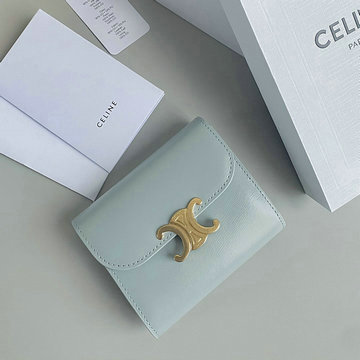 商品名称：セリーヌ CELINE 99-CE10D782PBL  2024年最新入荷 スモール フラップウォレット 三つ折り短財布 ショートウォレット レディース カーフスキン