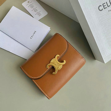 商品名称：セリーヌ CELINE 99-CE10D782PJZ  2024年最新入荷 スモール フラップウォレット 三つ折り短財布 ショートウォレット レディース カーフスキン