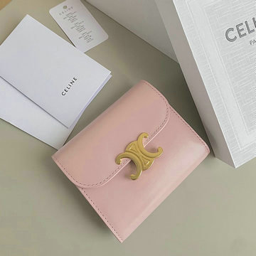 商品名称：セリーヌ CELINE 99-CE10D782PYF  2024年最新入荷 スモール フラップウォレット 三つ折り短財布 ショートウォレット レディース カーフスキン