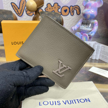 ルイヴィトン LOUISVUITTON 057-M81734 2024年最新入荷 ポルトフォイユ ミュルティプル 二つ折り財布 札入れ アエログラム レザー