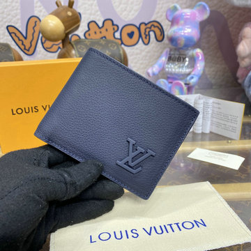 商品名称：ルイヴィトン LOUISVUITTON  057-M81822 2024年最新入荷 ポルトフォイユ ミュルティプル 二つ折り財布 札入れ アエログラム レザー