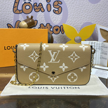 商品名称：ルイヴィトン LOUISVUITTON 057-M83025Y 2024年最新入荷 ポシェット フェリシー チェーン ウォレット モノグラム アンプラント レザー