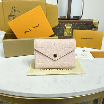 商品名称：ルイヴィトン LOUISVUITTON 057-M83271F  2024年最新入荷 ポルトフォイユ ヴィクトリーヌ 三つ折り財布 カード入れ モノグラム アンプラント レザー