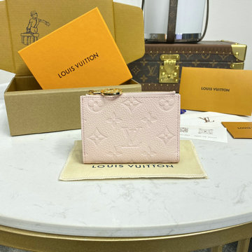 ルイヴィトン LOUISVUITTON  057-M83569 2024年最新入荷 ポルトフォイユ リサ 二つ折り財布 モノグラムアンプラント レザー ピンクオパール