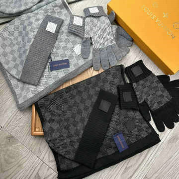 商品名称：ルイヴィトン LOUISVUITTON AN-MTLV24002 2024年最新入荷 ニット帽 手袋 マフラー 3点セット 男女兼用
