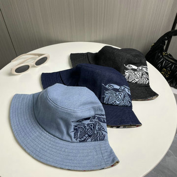 商品名称：バーパリー BURBERRY AN-MZBR24001 2024年最新入荷 バケットハット エスバドリーハット デニム 帽子 短めのブリム コットン