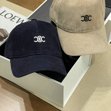 セリーヌ CELINE AN-MZCE24001 2024年最新入荷 ベースボールキャップ コーデュロイ 帽子 ユニセックス