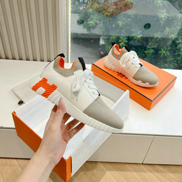 エルメス HERMES 99-HEJ24002CHC 2024年秋冬最新入荷 スニーカー レースアップシューズ スポーツシューズ 男女兼用