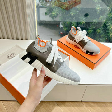 エルメス HERMES 99-HEJ24002CHK  2024年秋冬最新入荷 スニーカー レースアップシューズ スポーツシューズ 男女兼用