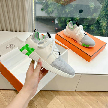 エルメス HERMES 99-HEJ24002GHB 2024年秋冬最新入荷 スニーカー レースアップシューズ スポーツシューズ 男女兼用