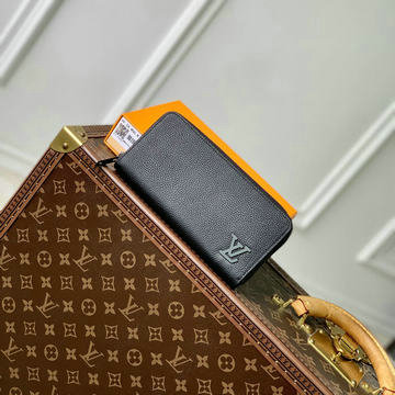ルイヴィトン LOUISVUITTON 99-M80334 2024年最新入荷 ジッピーウォレット ホリゾンタル ファスナー長財布 LV アエログラム レザー 黒