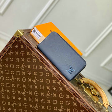 ルイヴィトン LOUISVUITTON  99-M80334L 2024年最新入荷 ジッピーウォレット ホリゾンタル ファスナー長財布 LV アエログラム レザー 黒