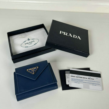 プラダ PRADA 99-PD1MH021ZSL 2024年最新入荷 三つ折り短財布 ショートウォレット 札入れ コインケース レザー