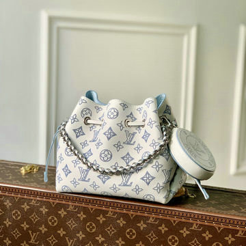 ルイヴィトン LOUISVUITTON  99-M11736 2024年最新入荷 フライト モード ベラ バケットバッグ LV モノグラム フラワー マヒナ レザー ブリューム