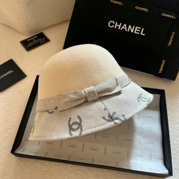 商品名称：シャネル CHANEL AN-MZCH24002  2024年最新入荷 ボーラーハット ツイードハット 帽子 ウール 山高帽