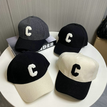 セリーヌ CELINE AN-MZCE24004 2024年最新入荷 ベースボールキャップ ウール 帽子 ユニセックス