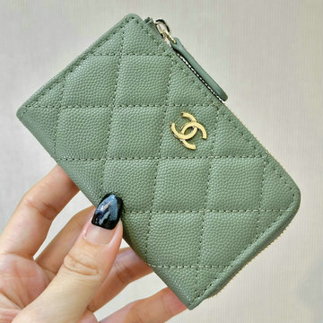 シャネル CHANEL 99-CH0221QJNG 2024年最新入荷 ジップウォレット ファスナー短財布 レディース グレインド カーフスキン