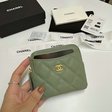 シャネル CHANEL 99-CH2061QJNG 2024年最新入荷 ジップウォレット ファスナー短財布 コインケース グレインド カーフスキン