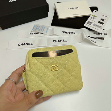 商品名称：シャネル CHANEL 99-CH2061QJYL 2024年最新入荷 ジップウォレット ファスナー短財布 コインケース グレインド カーフスキン