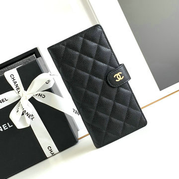 シャネル CHANEL 99-CH2198QJBK 2024年最新入荷 二つ折り長財布 ロングウォレット レディース キャビアスキン