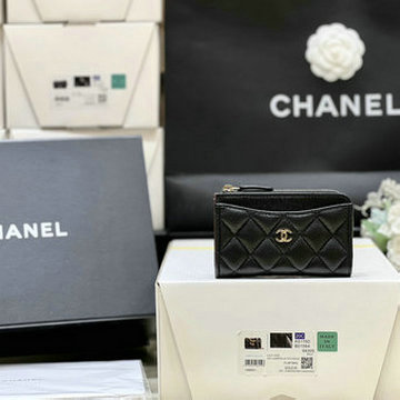 シャネル CHANEL 99-CH3179QJBK 2024年最新入荷 ジップウォレット ファスナー短財布 レディース カーフスキン