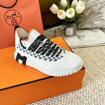 エルメス HERMES 99-HEJ24001BKK 2024年秋冬最新入荷 スニーカー レースアップシューズ スポーツシューズ 男女兼用