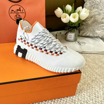 エルメス HERMES 99-HEJ24001BKR 2024年秋冬最新入荷 スニーカー レースアップシューズ スポーツシューズ 男女兼用
