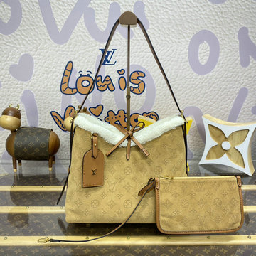 商品名称：ルイヴィトン LOUISVUITTON 057-M11843 2024年最新入荷 新作 キャリーオール NM PM ホーボーバッグ ハンドバッグ ポーチ付き トートバッグ