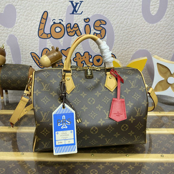 ルイヴィトン LOUISVUITTON 057-M11945 2024年最新入荷 スピーディ バンドリエール 30 ソフト ハンド ショルダー ボストンバッグ モノグラム キャンバス