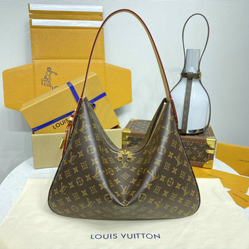 ルイヴィトン LOUISVUITTON  057-M12098 2024年最新入荷 スラウチィ MM ホーボーバッグ ショルダーバッグ レディース モノグラムキャンパス