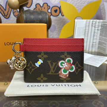 ルイヴィトン LOUISVUITTON 057-M12215 2024年最新入荷 カードケース ポルト カルト LV チャーム 名刺入れ モノグラム キャンバス
