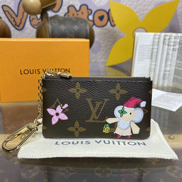 ルイヴィトン LOUISVUITTON 057-M12217  2024年最新入荷 カードキーケース ポシェット クレ 小銭入れ コインケース モノグラム キャンバス