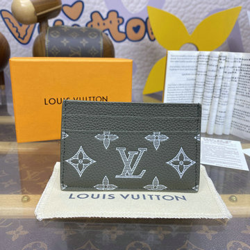 ルイヴィトン LOUISVUITTON 057-M12503 2024年最新入荷 カードケース ポルト カルト ダブル 名刺入れ モノグラムシャドウ カーフレザー