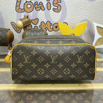 ルイヴィトン LOUISVUITTON 057-M12643 2024年最新入荷 ドップ キット クラッチバッグ ハンドバッグ 洗面具収納 ポーチ