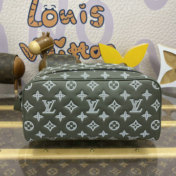 商品名称：ルイヴィトン LOUISVUITTON 057-M12651 2024年最新入荷 ドップ キット クラッチバッグ ハンドバッグ 洗面具収納 ポーチ モノグラムシャドウ カーフレザー