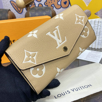 ルイヴィトン LOUISVUITTON 057-M12757T  2024年最新入荷 ポルトフォイユ サラ 二つ折り長財布 ロングウォレット モノグラム アンプラント レザー