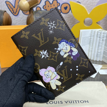 ルイヴィトン LOUISVUITTON 2024年最新入荷 パスポートカバー クーヴェルテュール パスポール NM 二つ折り短財布 モノグラム キャンバス